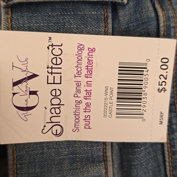 GLORIA VANDERBILT WOMEN'S PLUS SIZE BLUE SLIP-ON JEANS SIZE 18W - Picture 6 of 15